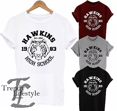 Buy Upside Down Geek Hawkins Trendy Stranger Highschool Unisex  Adult Kids T-shirt • 8.89£