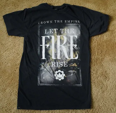 Buy CROWN THE EMPIRE Let The Fire Rise CTE Black T Shirt Short Sleeve • 11.39£