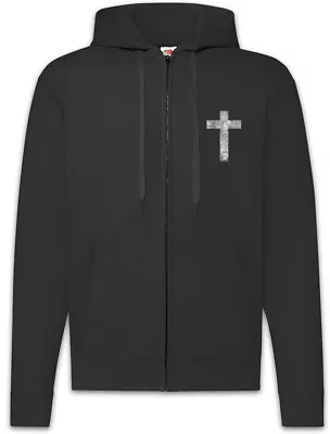 Buy Christian Cross II Zipper Hoodie Dios Jesus Christianity God Gott Kreuz • 53.94£
