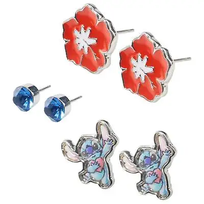Buy Disney Womens Stitch Earring Set Of 3 Fine Jewellery Set Casual • 7.49£