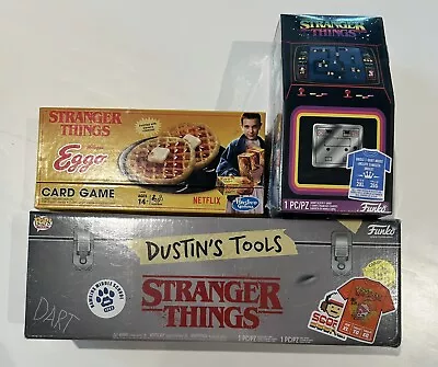 Buy Stranger Things Collectible Bundle - Eggo, Dustin’s Toolbox And T-Shirt Arcade • 33.75£