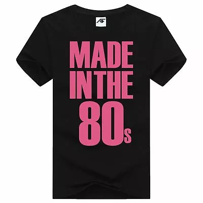 Buy Made In The 80s Ladies Off Shoulder Drop Tail Slounge Pop Up Retro T-Shirt • 7.99£