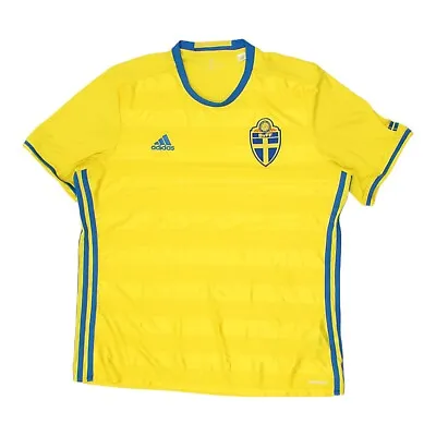 Buy Sweden National Team 2016 Adidas Mens Home Jersey | Retro Football Shirt VTG • 30£