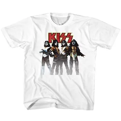 Buy Kids Kiss White Rock And Roll Music Band Shirt • 19.29£