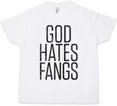 Buy GOD HATES FANGS Kids Boys T-Shirt True Fellowship Of The Sun The Blood Strain • 18.99£