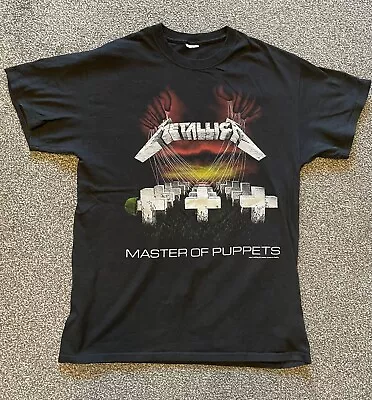 Buy Metallica Master Of Puppets Metal Retro Band T-Shirt MEDIUM Rock Music Album • 9.99£
