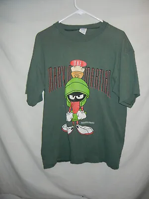 Buy VTG Marvin The Martian T-shirt Green XL Looney Tunes WB Cartoons • 24.12£