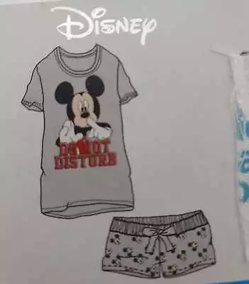 Buy Whimsical Comfort Disney Mickey Mouse Women's Cotton PJ Set Nightwear Short Pant • 10.99£