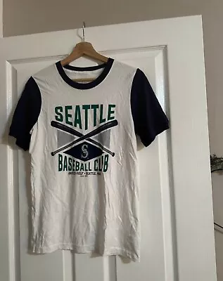 Buy Seattle Baseball Club Graphic Genuine MLB Merchandise Tee Tshirt USA 14-16 Years • 2.49£
