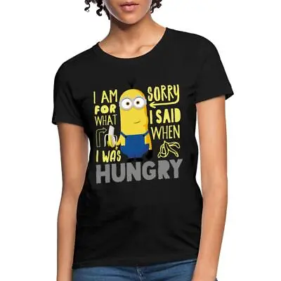 Buy Minions Merch Hungry Kevin Funny Quote Licensed Women's T-Shirt • 18.94£