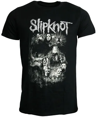 Buy Slipknot Skull Group Black T-Shirt OFFICIAL • 16.39£