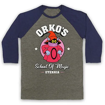 Buy He-man Orko's School Of Magic Parody Cartoon Trollan 3/4 Sleeve Baseball Tee • 23.99£