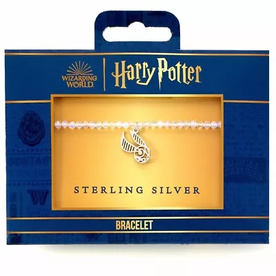 Buy Harry Potter Stone Bracelet Sterling Silver Charm Golden Snitch Official Product • 19.99£
