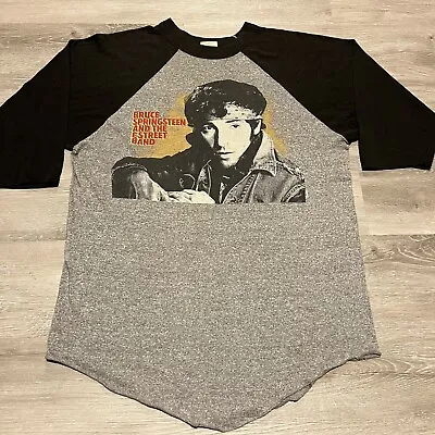 Buy VTG Bruce Springsteen 84/85 World Tour Born In The USA Raglan T Shirt Fits M • 141.74£