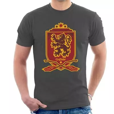Buy All+Every Harry Potter Gryffindor Quidditch Crest Men's T-Shirt • 17.95£