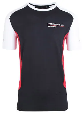 Buy Porsche Motorsport Men's Functional Shirt T-shirt Crew Neck Black • 118.80£