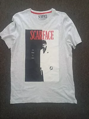 Buy T Shirt Mens Medium White Scarface  Tony Montana Al Pacino Carlito Godfather • 0.99£