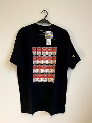 Buy UNIQLO X Andy Warhol KYOTO Soup Cans T-Shirt Size XL Extra-Large NWT • 29.90£