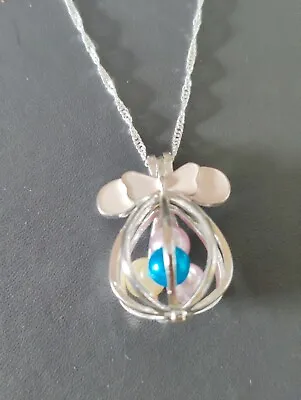 Buy Mickey Minnie Mouse Silver Pearl  Pendant Necklace Christmas Birthday Gifts 645 • 4.99£