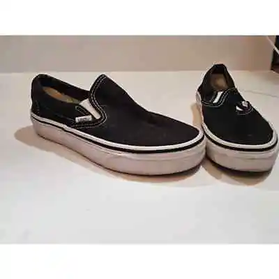 Buy Black Van Slip On Shoes • 18.90£