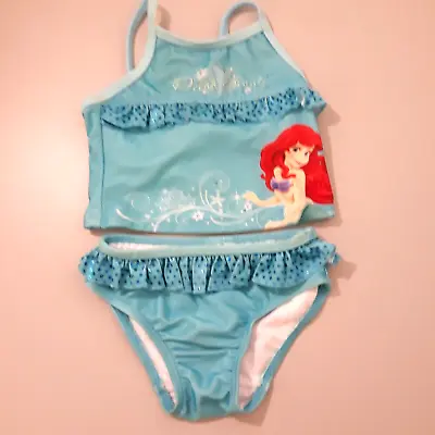 Buy Disney's The Little Mermaid Ariel 2-Piece Blue Bathing Suit Size 12 Months • 8.76£