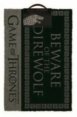 Buy Game Of Thrones - Beware Of The Direwolf Door Mat -MERCH GIFT IDEA HOME HOUSE • 11.69£