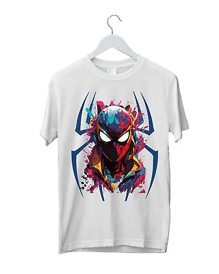 Buy Retro Spiderman T-Shirt Vintage Superhero Tee Graphics Spiderman Fans Unisex Top • 11.99£