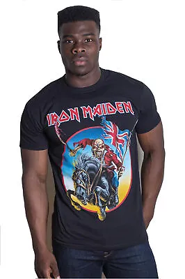 Buy Iron Maiden European Tour Trooper Eddie Licensed Tee T-Shirt Men • 18.27£