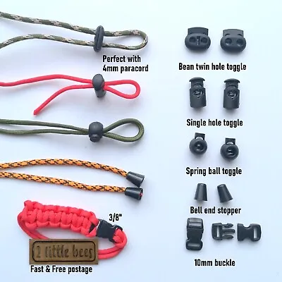 Buy Cord Lock Toggle Stopper Clip Clamp Plastic Drawstring Buckle Shoelace Clothing • 2£