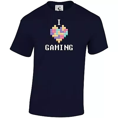 Buy Gaming T-shirt I Love Gaming Pixel Art T Shirt Top Adults Teens & Kids Sizes • 9.99£