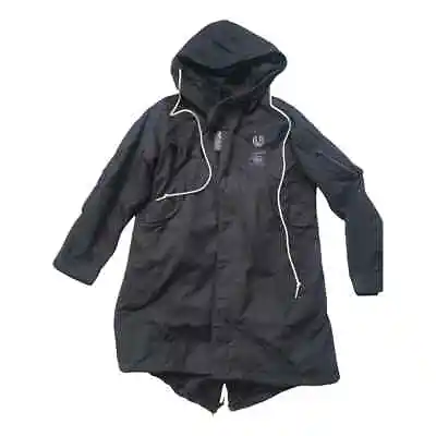 Buy Art Comes First X Fred Perry Fishtail Parka Mod Indie Skull Black | Mens Small • 149£