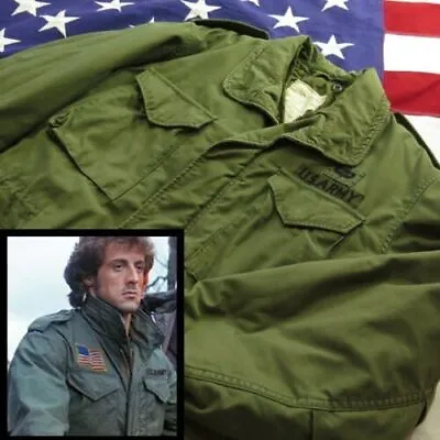 Buy M65 John Rambo First Blood Military Coat Us Army 100% Men's Cotton Jacket Xs-4xl • 56.99£