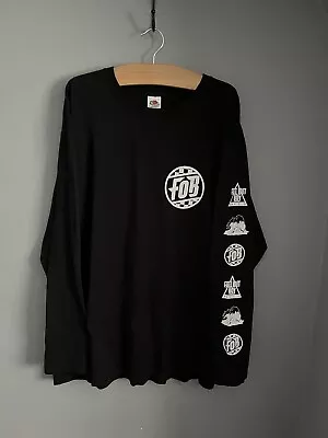 Buy FALL OUT BOY FOB The Mania Tour Long Sleeved T Shirt Top Black Size XL Pop Rock • 49.99£