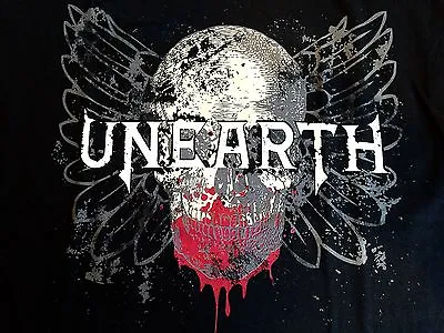 Buy Rare UNEARTH American Metalcore Grindcore Angel Bloody Skull T-Shirt (Youth L) • 9.46£