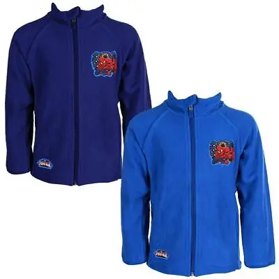Buy Spiderman Blue Boys Warm Comfy Fleece Top Jacket Coats Zip Age 6-12 Years New • 8.99£