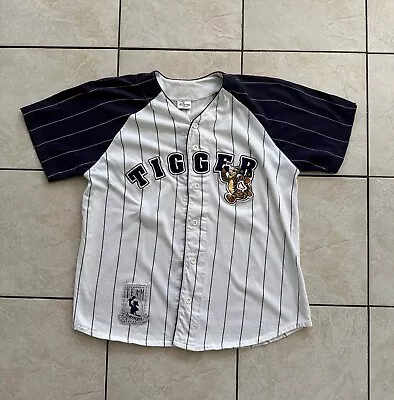 Buy The Disney Store Tigger Baseball Jersey Medium Pinstripe 90s • 30£