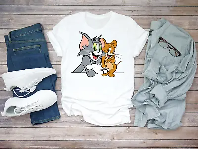 Buy Tom And Jerry Best Friend Cartoon Character Funny Gift Short Sleeve Men A141 • 9.92£