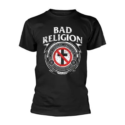 Buy BAD RELIGION - BADGE BLACK T-Shirt Small • 20.09£