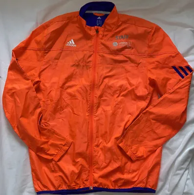 Buy Adidas London Marathon Jacket 2015 Running Coat Orange Size UK Medium • 14£