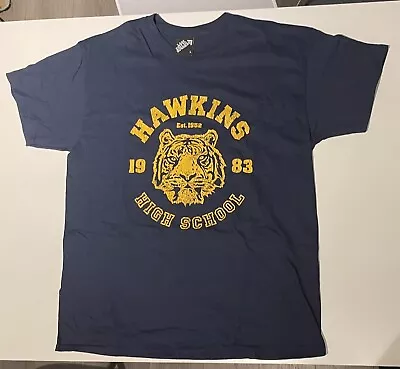 Buy Stranger Things Hawkins High School T-Shirt Size L - Last Exit To Nowhere Merch • 5.50£