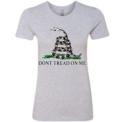 Buy Dont Tread On Me Women's T Shirt 2nd Amendment USA Patriotic Pro Gun Tee Gadsden • 14.13£