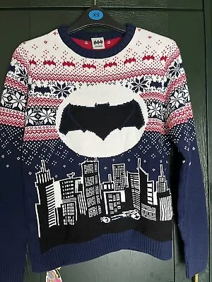 Buy DC Batman Ugly Xmas Christmas Jumper Sweater Small Used • 20£