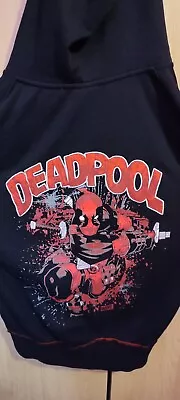 Buy Universal Studios Full Zip Hoodie Size M Black Deadpool (1170) • 49.99£