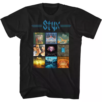 Buy Styx Album Cover Collage Crystal Ball Men's T Shirt Rock Band Music Merch • 49.42£