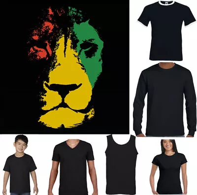 Buy Reggae T-SHIRT Mens Jamaica Jamaican Flag Rastafarian Rasta Lion • 10.99£