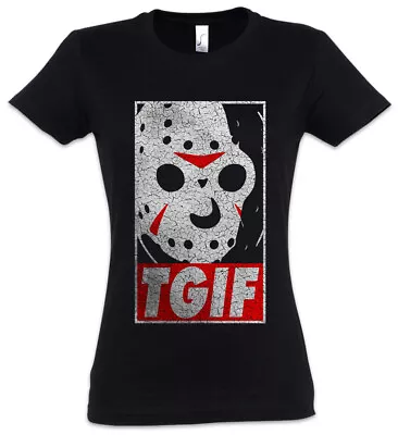 Buy 13th Friday Women T-Shirt The Jason Blood Halloween 13th Fun Thank God It's • 21.54£