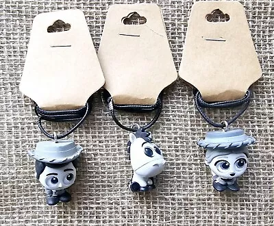 Buy Disney Doorables Lot Of 3 Toy Story Necklaces Woody, Bullseye, Jesse Gray Scale • 11.52£