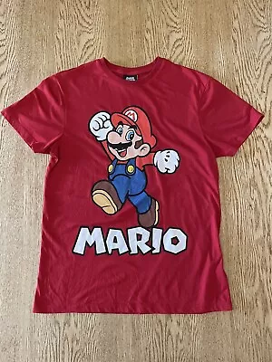 Buy Super Mario Nintendo Official Mens T-Shirt Size Medium M - Red By DIFUZED • 7.99£