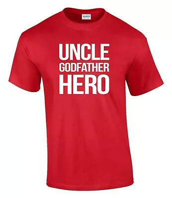 Buy Uncle Godfather Hero Gift Idea  Funny Rude Men’s Lady's T-Shirt T0220 • 9.99£