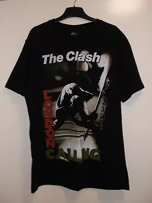 Buy The Clash London Calling Rock Tees T Shirt M 40 Inch Chest Black • 20£